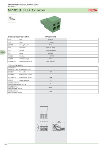 MPC200H PCB Connector