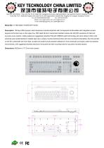 Medical Membrane Keyboard K-TEK-D483-178-MTB-KP-FN-SW