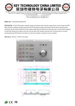 Metal Keypad With Trackball K-TEK-B196-38-MTB-60-KP