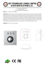 Optical Trackball K-TEK-B107-OTB-AVR-DWP