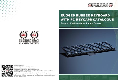 Rugged Rubber Keyboard with PC Keycaps Catalogue-2026