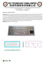 stainless steel keyboard K-TEK-A392TP-FN-DWP data sheet