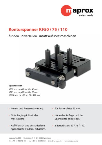 Konturspanner KF50 / 75 / 110