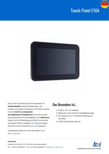 Touch-Panel E10A