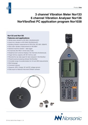 Vibration meters Nor133/Nor136