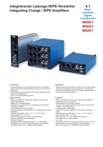 Integrating Charge / IEPE Amplifiers