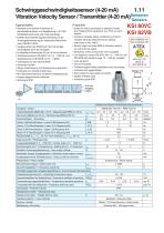 Vibration Velocity Sensor / Transmitter (4-20 mA)