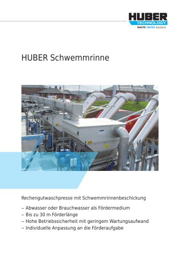 HUBER Schwemmrinne