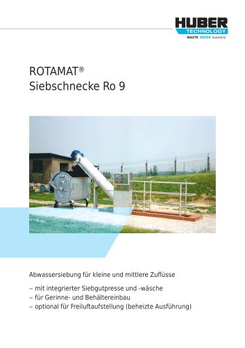 ROTAMAT® Siebschnecke Ro 9