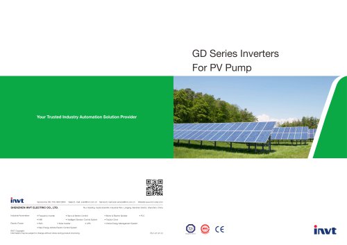 INVT GD200-01 Series Low&Medium Voltage Inverter Product Manual