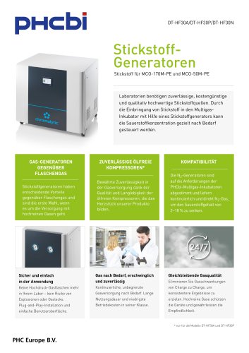 DT-HF30A / DT-HF30P / DT-HF30N - Nitrogen Generators