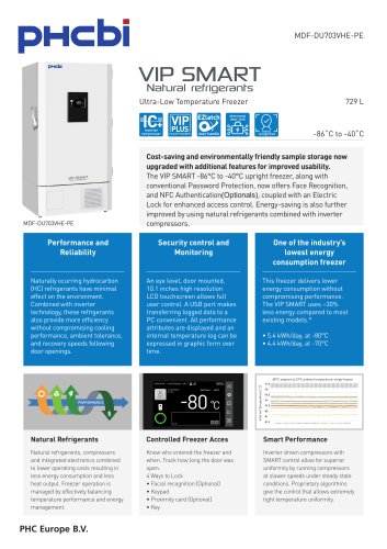 MDF-DU703VHE-PE - VIP SMART ULT Freezers (-86°C)