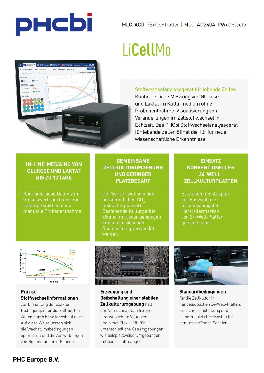 MLC-AC0-PE &bull;Controller | MLC-AD240A-PW &bull;Detector - LiCellMo - PHC Europe B.V. / PHCbi