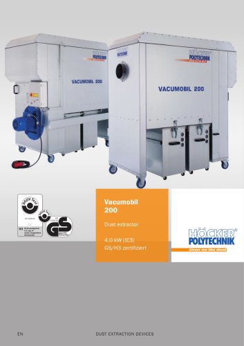 Vacumobil 200, Mobile dust collector