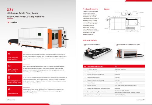 Golden Laser Full Closed Laser Sheet and Tube Cutting Machine X3t