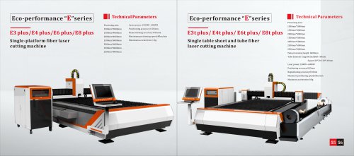 Single-platform fiber laser cutting machine E3 plus/ E4 plus/ E6 plus/ E8 plus