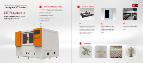 Small format fiber laser cutting machine 600mm*600mm C06