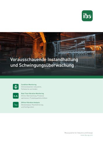 Vorausschauende Instandhaltung und Schwingungsüberwachung