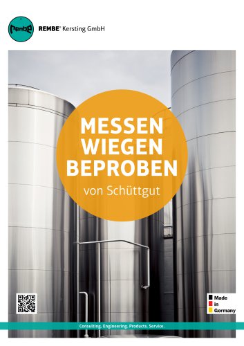 Messen Wiegen Beproben von Schüttgut