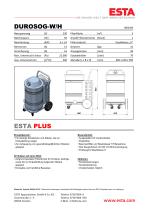 Datenblatt DUROSOG-W STAUBKLASSE H - 1