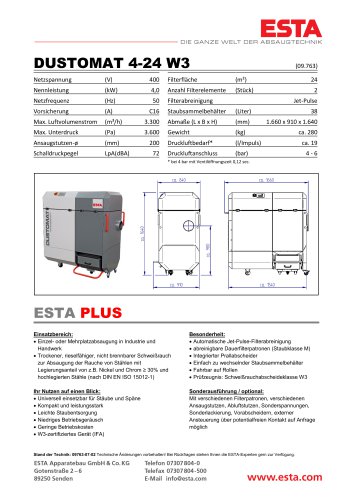 Datenblatt DUSTOMAT 4-24 W3