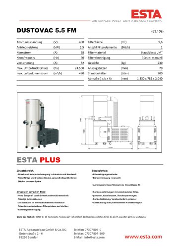 Datenblatt DUSTOVAC 5.5