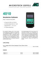 akustischer Kalibrator 4010