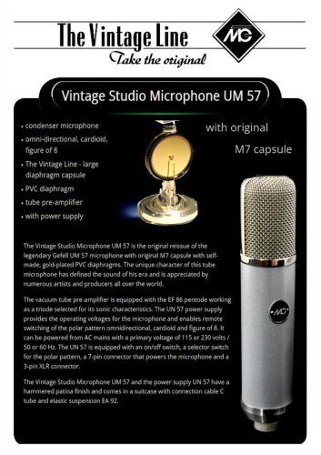 Vintage Studio Microphon UM 57