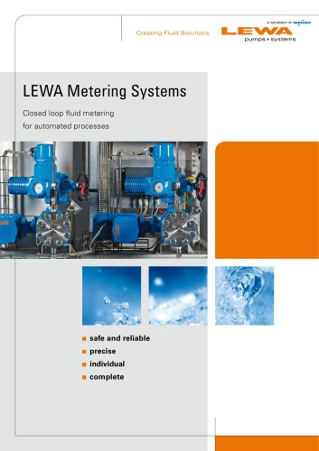 LEWA Dosiersysteme - Flüssigkeitsdosierung im Regelkreis für automatisierte Prozesse