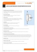LEWA Kleinstmengen-Dosierpumpen: M3, M5, M8 - 2