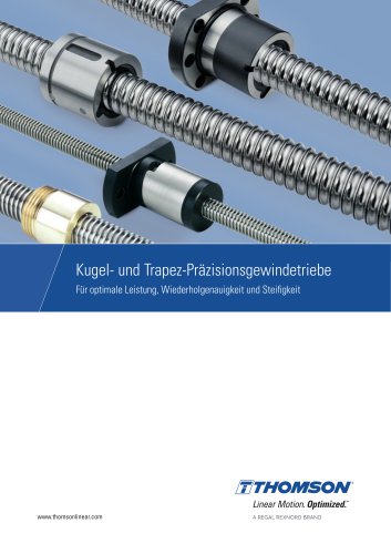 Kugelgewindetriebe und Trapezgewindetriebe Katalog (metrische Reihe)