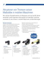 Linearaktuatoren für mobile Arbeitsmaschinen,  Baumaschinen und Nutzfahrzeuge-2