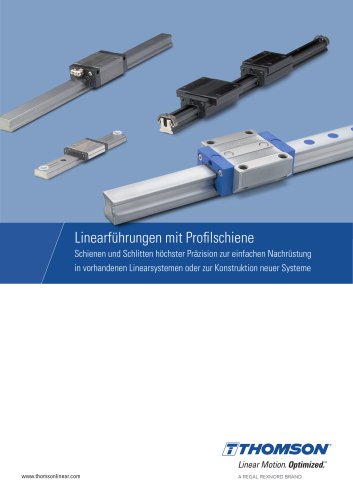 Linearführungen mit Profilschiene