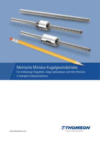 Metrische Miniatur-Kugelgewindetriebe