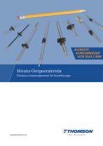 Miniatur-Gleitgewindetriebe
