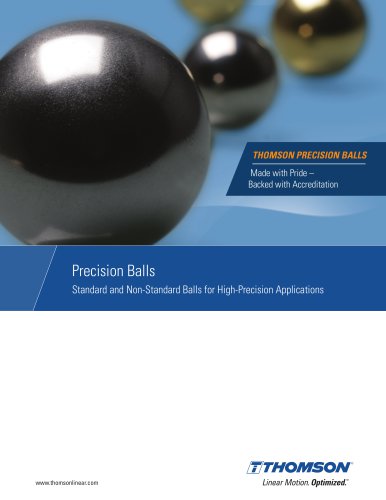 Precision Balls for High-Precision Applications