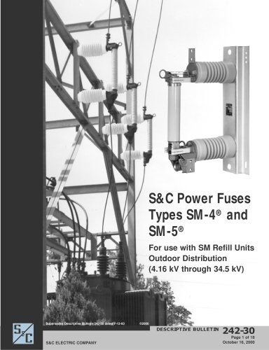 Power Fuses - Types SM-4 and SM-5