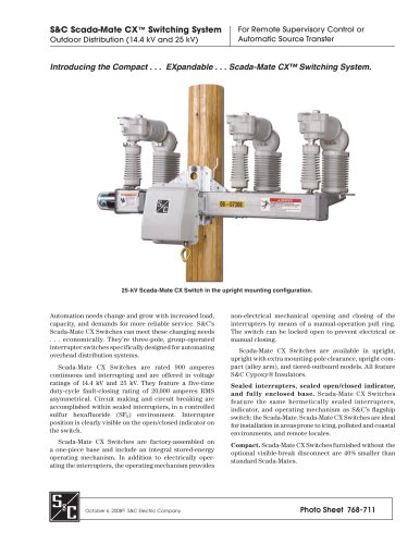 Scada-Mate CX Switching System Outdoor Distribution