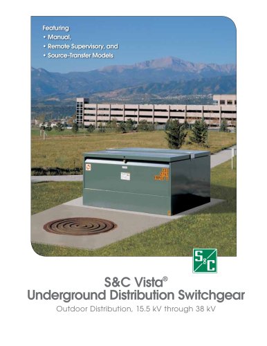 Vista Underground Distribution Switchgear