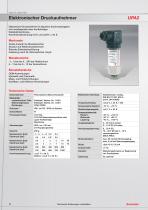 Elektronische Druchaufnehmer, Druckschalter und Anzeigegeräte - 6