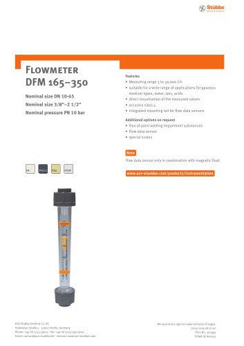 Flowmeter DFM350