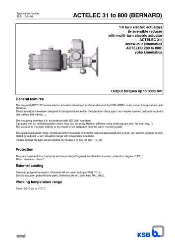 ACTELEC 31 to 800