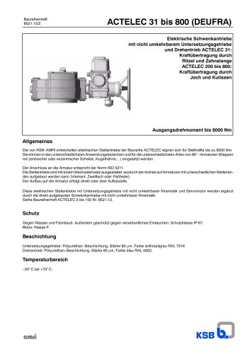 ACTELEC 31 to 800 (BERNARD)