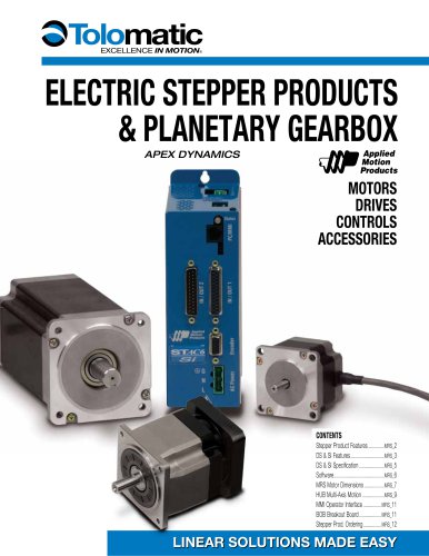 Electric Stepper Products & Planetary Gearbox