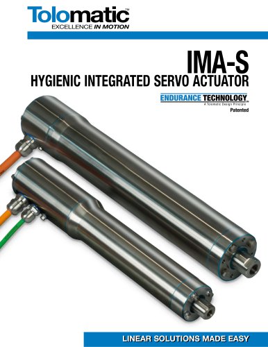 IMA-S HYGIENIC INTEGRATED SERVO ACTUATOR