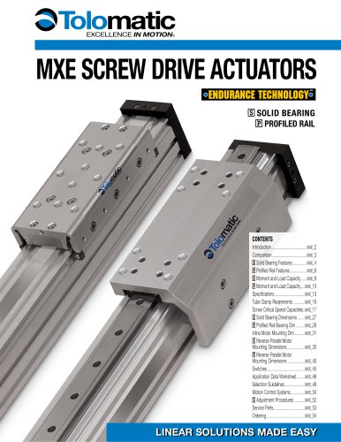 MXE Electric Rodless Actuator