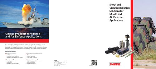 Shock and Vibration Isolation Solutions for Missile and Air Defense Applications