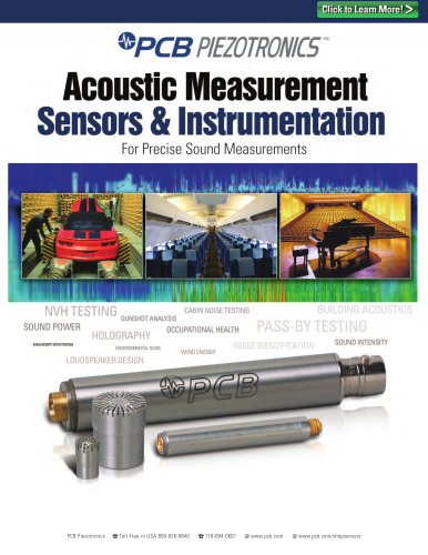 Acoustic Measurement Sensors & Instrumentation