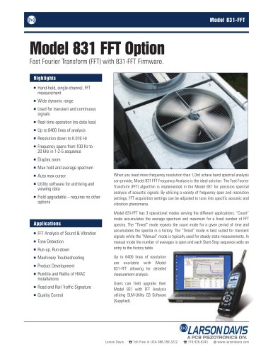 Model 831, FFT Option