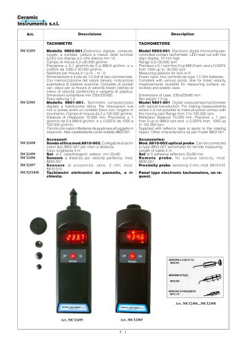 Electronic tachometers